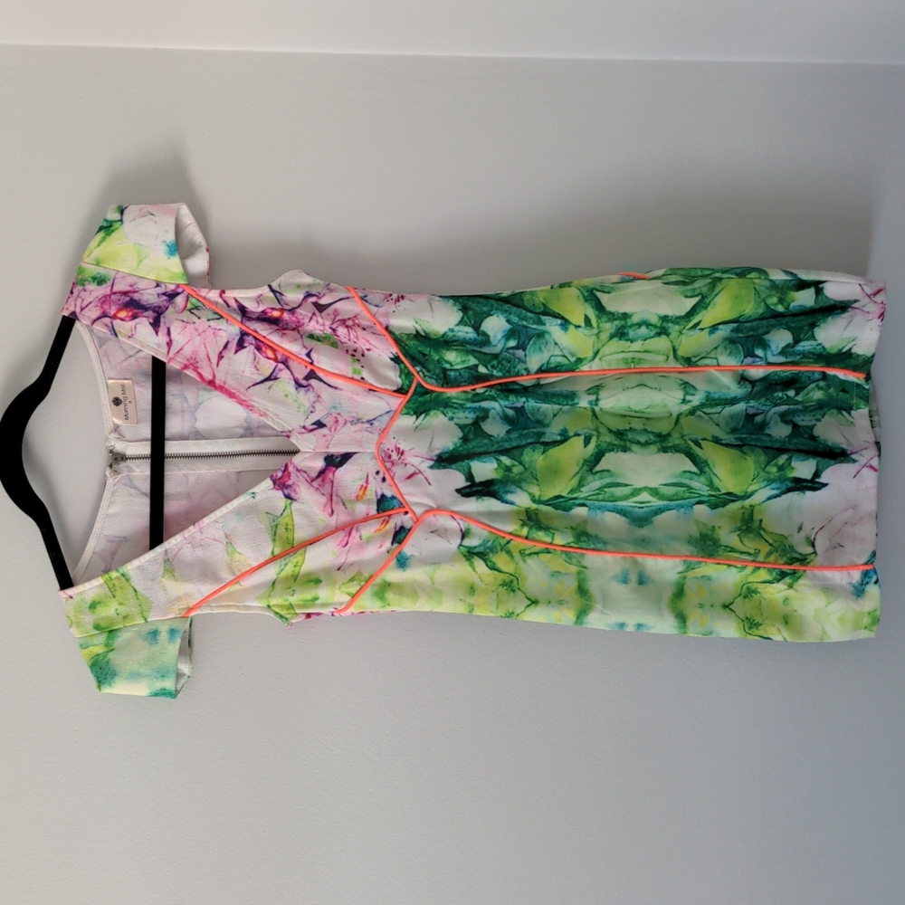 Morning Mist Neon Mini Dress